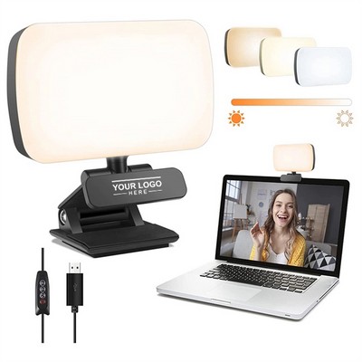 Clip-On Video Conference Light with Adjustable Brightness