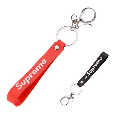 Supreme PVC Keychain with Versatile Key Ring Design