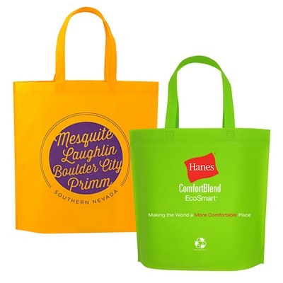Custom Heat Sealed 80g Non-Woven PP Tote Bag (14"x15"x4")