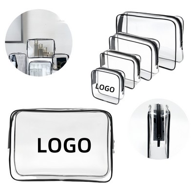 Thick Transparent Toiletries And Cosmetic Bag