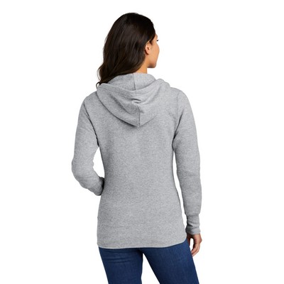 Port & Company Women's Core Fleece Full-Zip Hooded Sweatshirt.