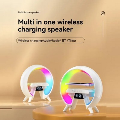 Multifunctional Bluetooth Speaker with Wireless Charger