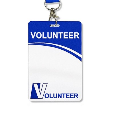4" x 6" Full-Color Event Volunteer ID Cards – Double-Sided PVC