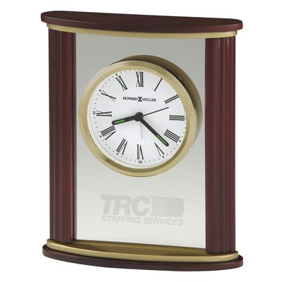 Victor Rectangle Wood & Glass Alarm Clock