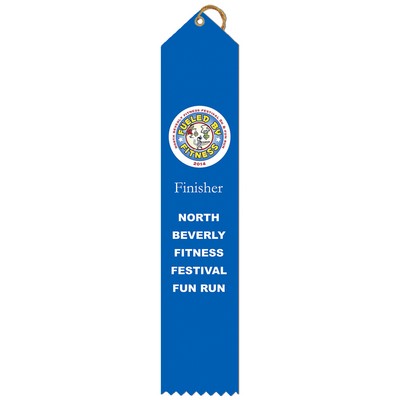 Custom Printed Point Top Multicolor Ribbon (2½"x10")