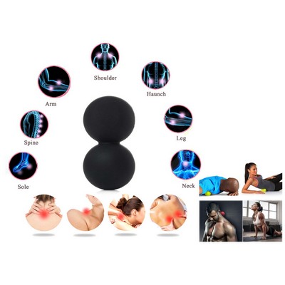 Promotek iBank® Exercise Double Massage Ball (Black)