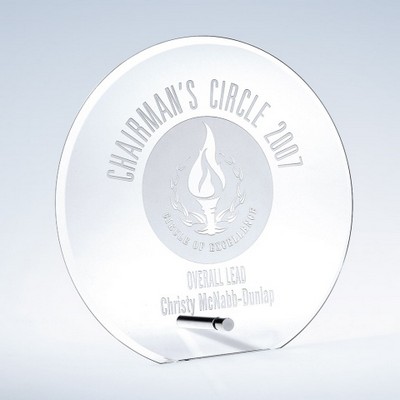 Beveled Circle w/ Aluminum Pole