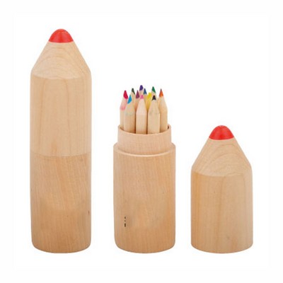 Crayon Shaped Coloured Pencil Set