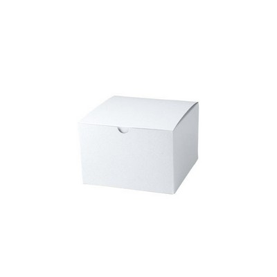 Tuck-it Folding Gift Box, 6'' x 6'' x 4'', White Gloss