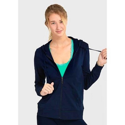 Women's Plus Size Jersey Zip-Up Hoodie Jackets - 2X (Case of 24)