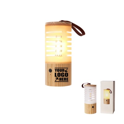 Solid Wood Outdoor Camping Lamp Lantern