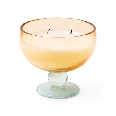 Aura 6 Oz Yellow & Blue Tinted Glass Goblet - Wild Neroli