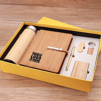 Bamboo Business Stationery Gift Set 6-in-1