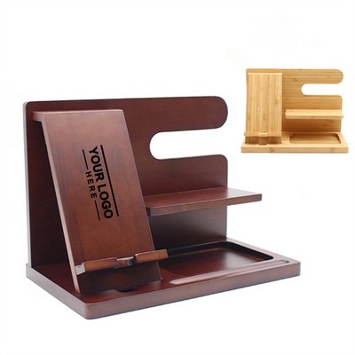 Bamboo Wooden Phone Docking Station