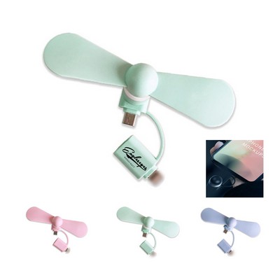 2 In 1 Mini Usb Cellphone Fan