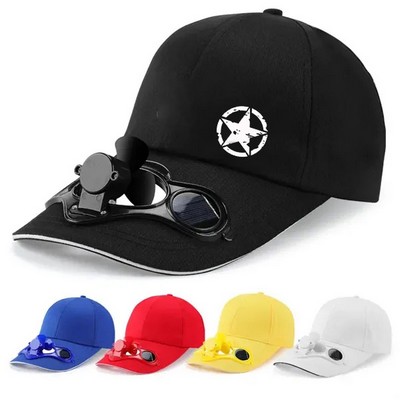 Solar Fan Baseball Hat