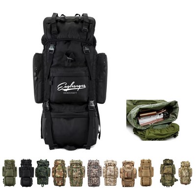100L Outdoor Military Tactical Hiking Backpack