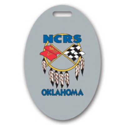 Full Color Write On Tag (Oval 2"x3")