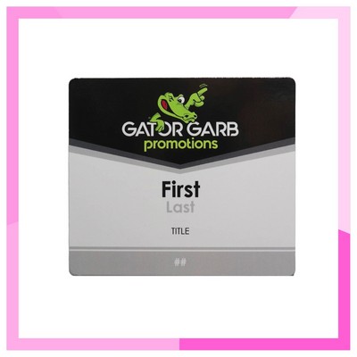 USA Made Laminated Event Badges – 20mil Budget-Friendly (3"x4") Rectangle
