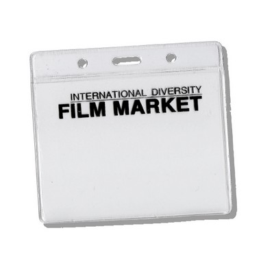 Custom Printed Vinyl Badge Holder (4"x3" Insert Capacity)