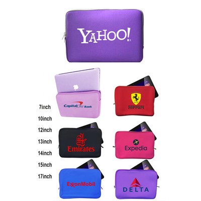 Promotek iBank® Neoprene Sleeve Zippered Case for 10" Laptop Notebook (Purple)