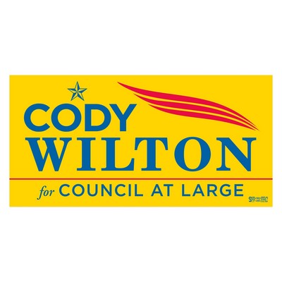 Bumper Sticker | Rectangle | 3 3/4" x 7 1/2" | Yellow Vinyl