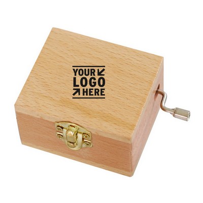 Customize Hand Cranked Wooden Music Box