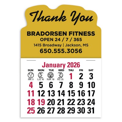 Press-N-Stick Standard Calendar