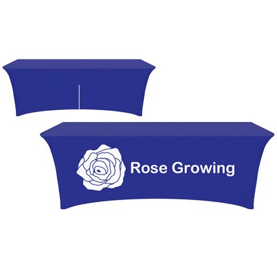 6ft Custom Color Stretch Table Cover w/ Back Zipper