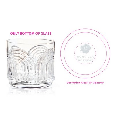 Viski® Deco Beau Crystal Lowball Tumbler