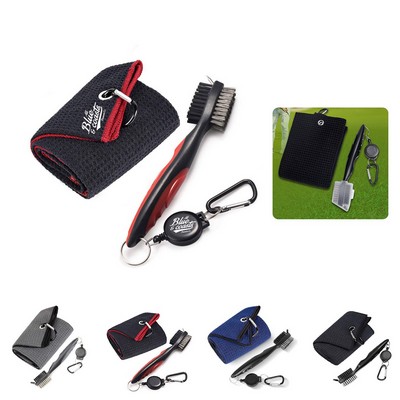 Golf Towel Brush Tool Kit