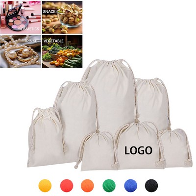 7.9 x 11.8 Inches Cotton Drawstring Bags