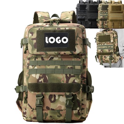 Custom Velcro Patches Logo Camouflage Edc Hiking Tactical Backpack