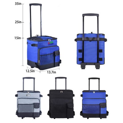Collapsible Rolling Leakproof Insulated Soft Cooler Bag