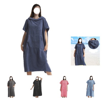 Beach Towel Robe with Hood