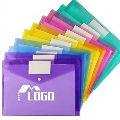 A4 Clear Document Folders File Folders With Label Pocket