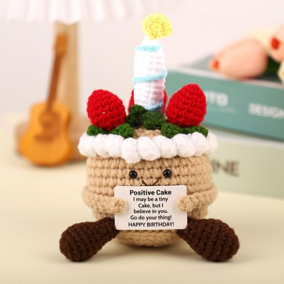 Positive Crochet Cake Ornaments