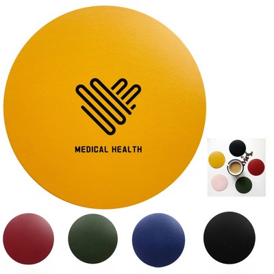 Pu Leather Round Coaster