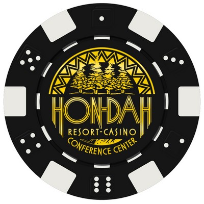 Dice Style Poker Chips (10 Colors) Fast Production 3-5 Days! No Minimums (2 Side Imprint)