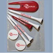The Tee Line Pro Elite Mix & Match Poly Bag Pack 4 3 1/4" tees, 1 2 3/4" tee, 2 markers, 1 fixer