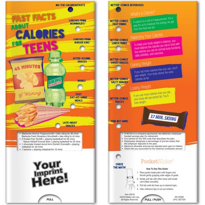 Pocket Slider - Fast Facts About Calories for Teens