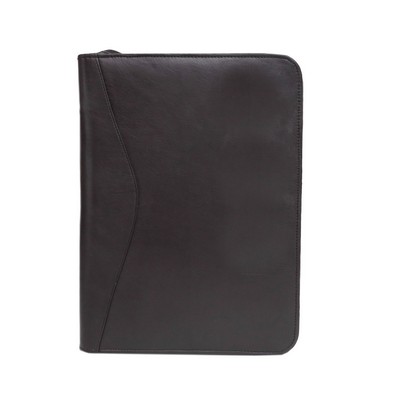 Ashlin® Designer Copperfield Tuscany Cowhide Zippered Portfolio w/Inside Gusseted Pocket