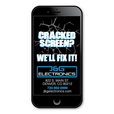 Smart Phone Magnet - 1.75" x 3.5" - 30 mil - Outdoor Safe
