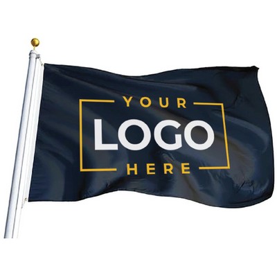 Double Sided 3 Layer Full Color Imprint Flag - 3' x 5'