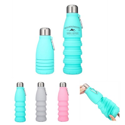 19oz Collapsible Silicone Water Bottle