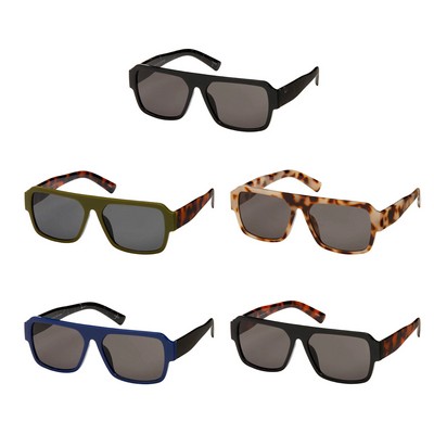 Heritage Modern Square Aviator Unisex Sunglasses