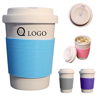 350Ml/12 Oz. Bamboo Fiber Reusable Coffee Cup