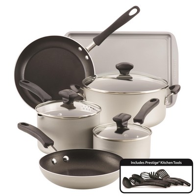 Farberware 15Pc Cookstart Diamondmax Nonstick Cookware Set Silver