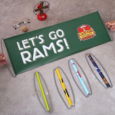 20 Inch Retractable Hand-Held Scroll Banner