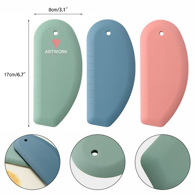 Silicone Dough Scrapers Dough Bowl Scrapers Multifunctional Silicone Pastry Scraper